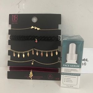 NWT 5pc Chocker Set & new face serum,NEW Gift Set NWT Mom gifts